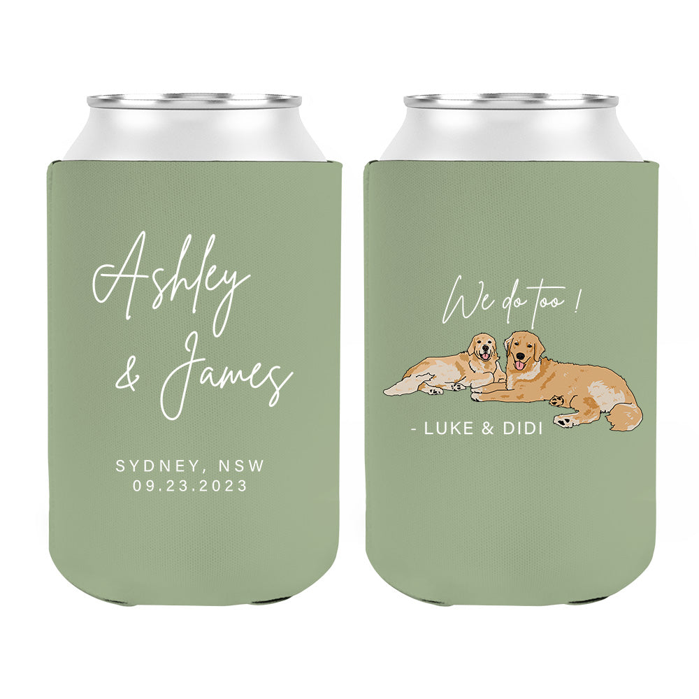 Custom Wedding Can Coolers – Upload Your Own Design, Bulk Wedding Favors for Guests