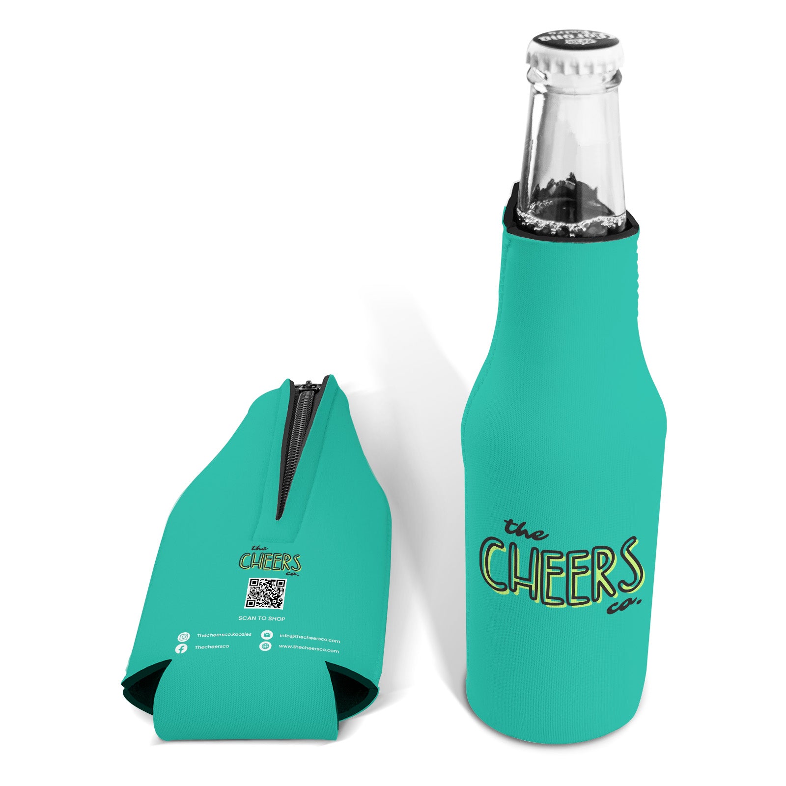Custom Zippered Bottle Koozies