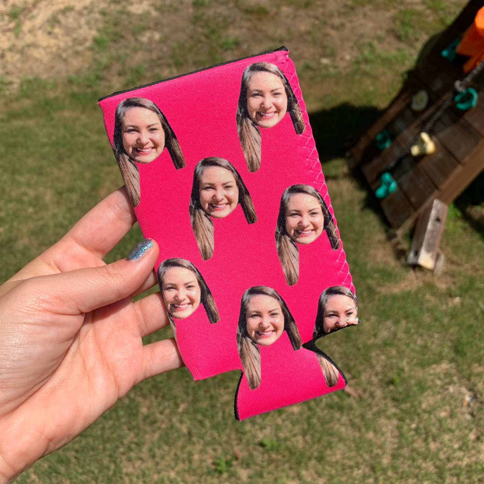 Custom face 3mm Neoprene Slim Koozies