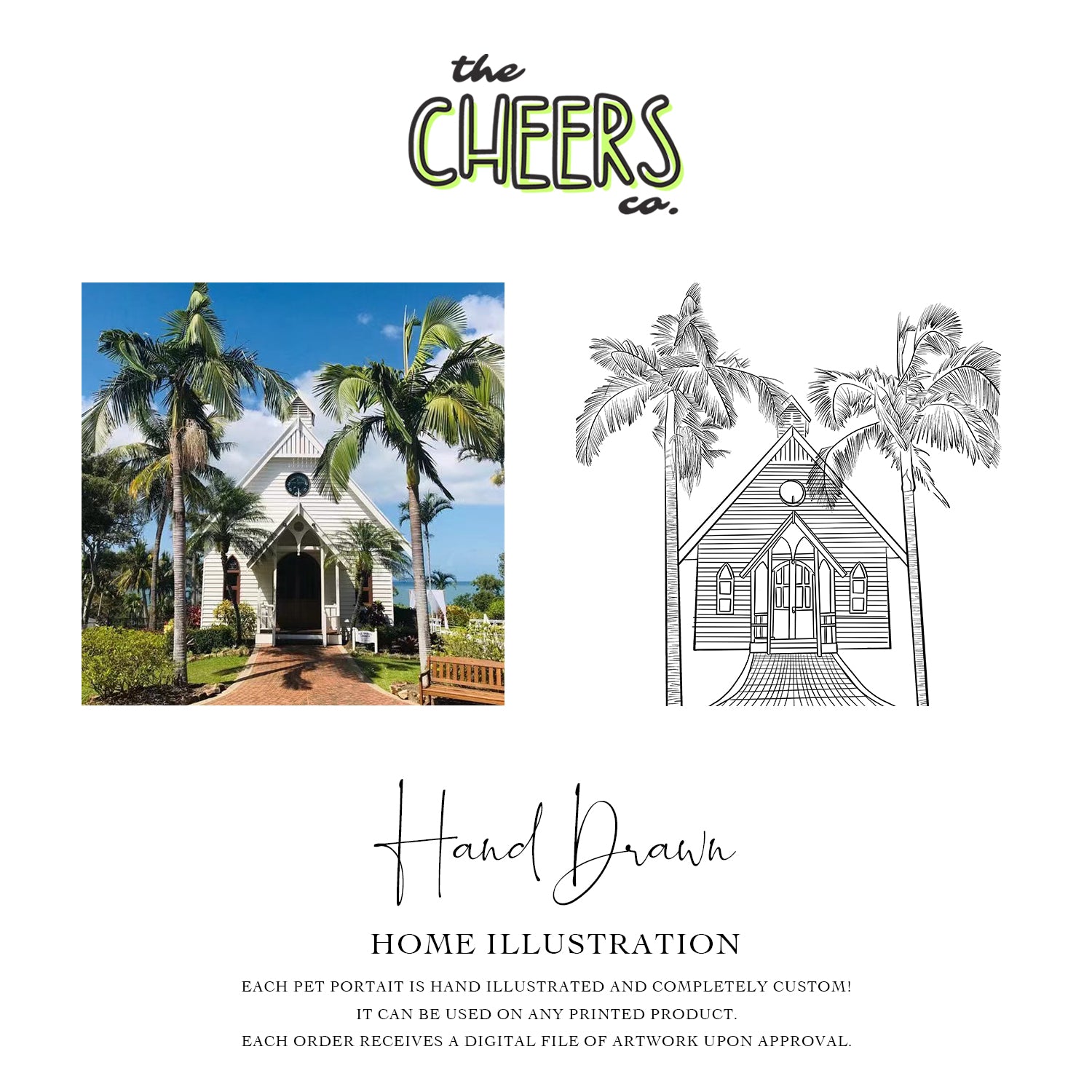 Custom Hand-Drawn for Venue/Home