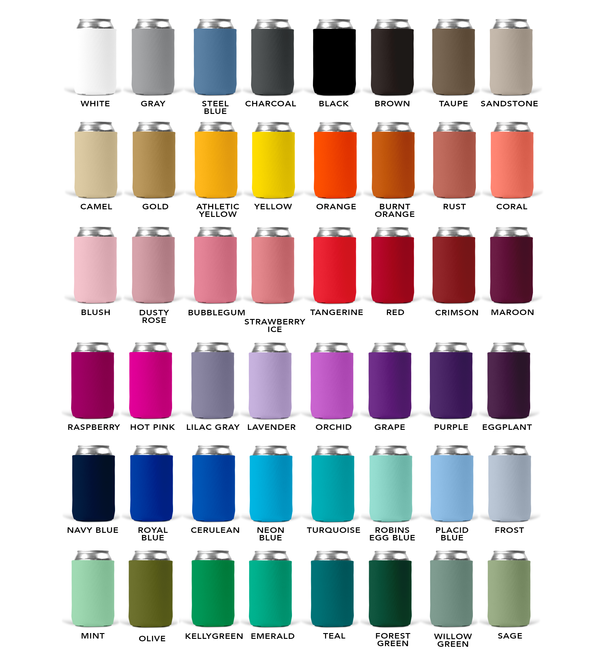 Custom Business 5mm Neoprene Standard Koozies