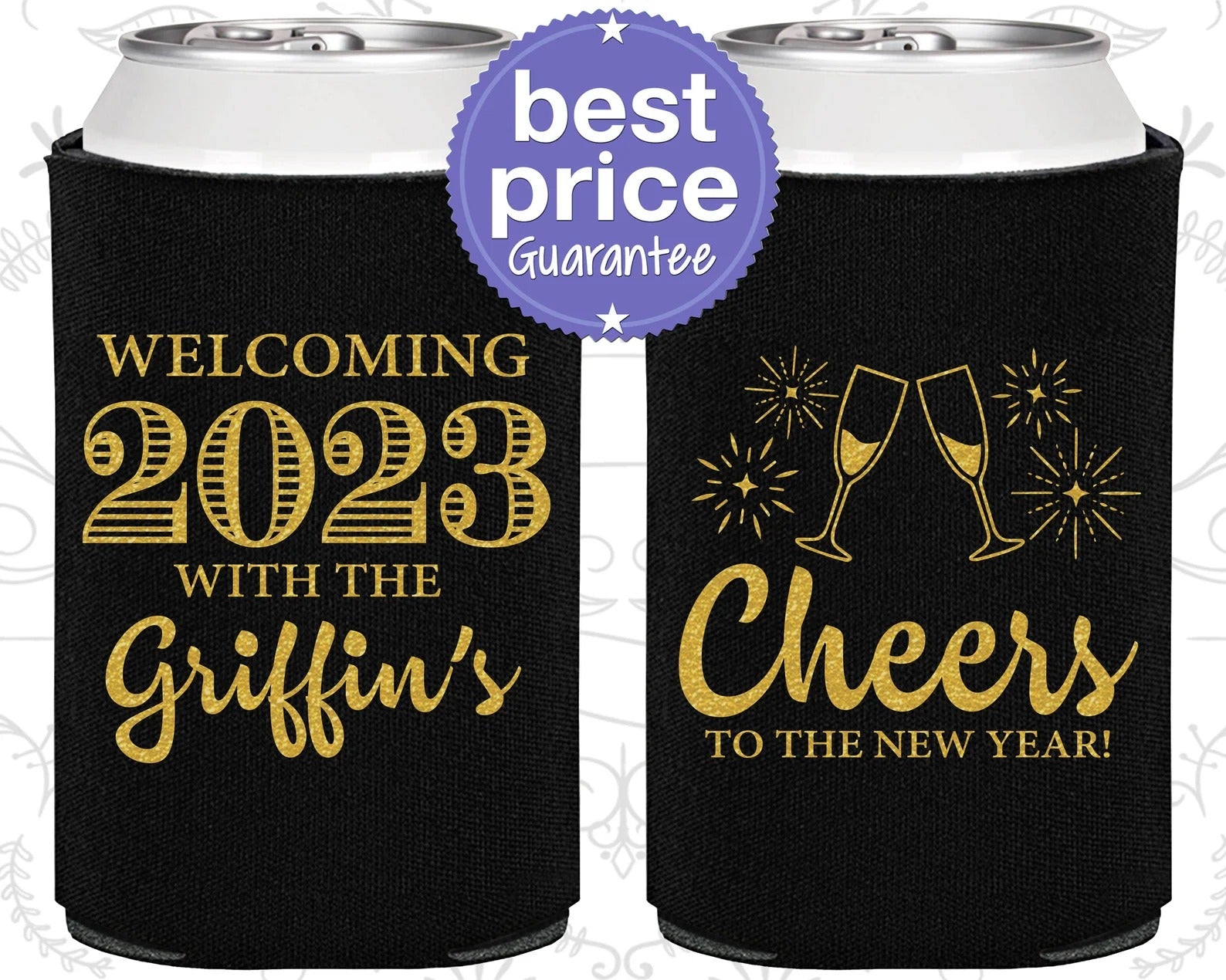 Custom New Year Eve Can Cooler - New Years 2023, Cheers to the New Year