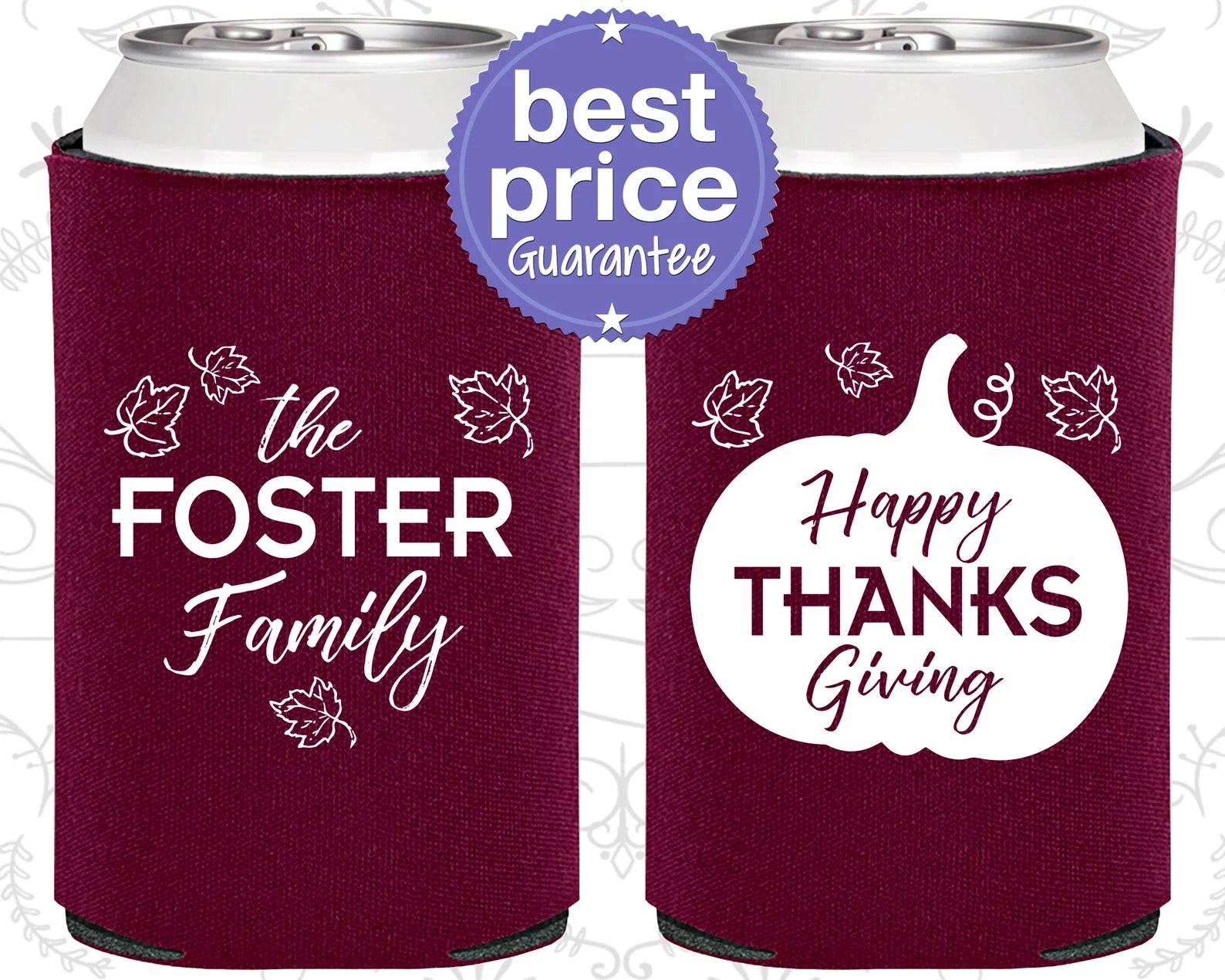 Custom Thanksgiving Can Cooler - Thanksgiving Gifts, Happy Thanksgiving