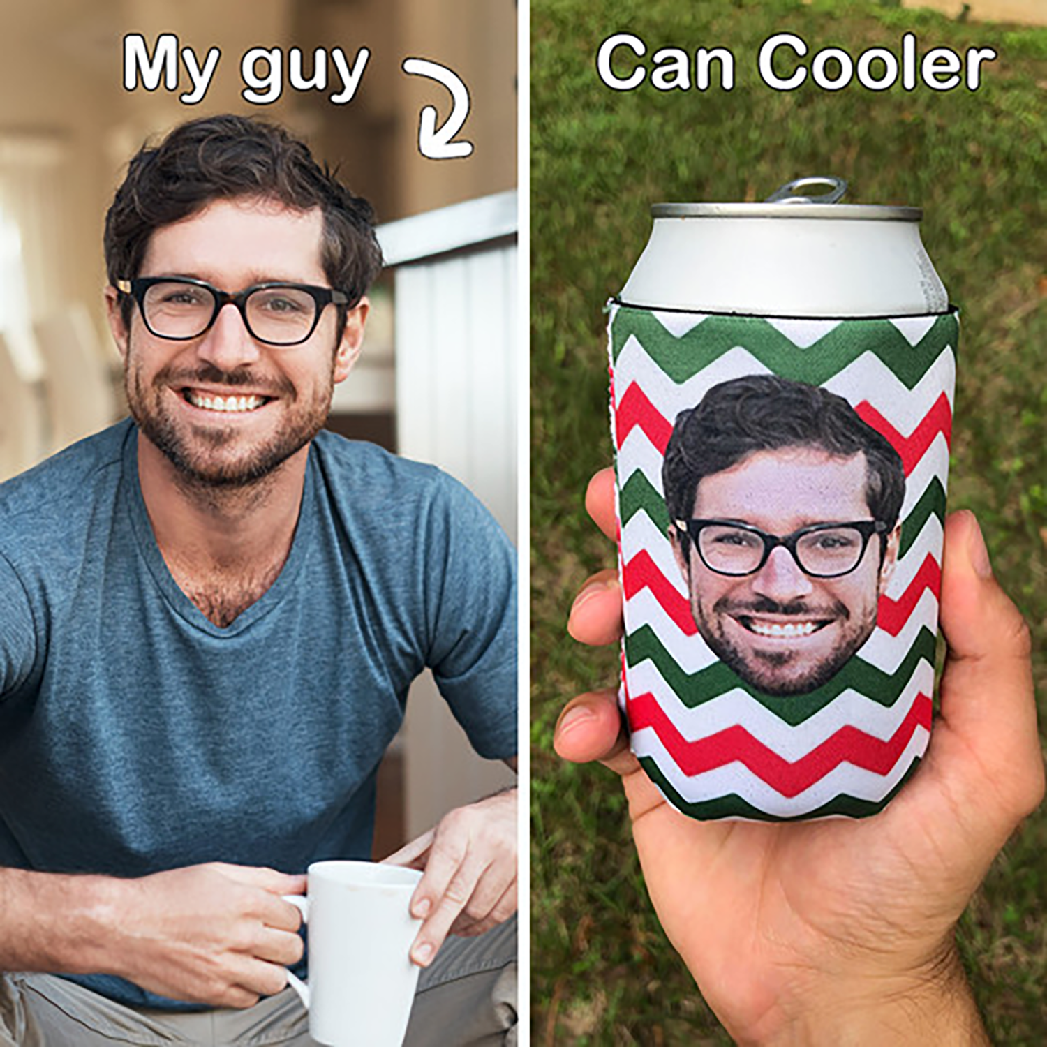 Custom Face Foldable Koozies